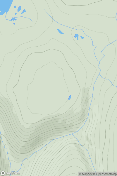 Thumbnail image for Tom Dubh [Cairngorms] showing contour plot for surrounding peak